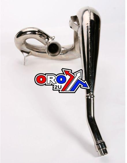 84-90 YZ490 FATTY FRONT PIPE, FMF 020130 EXHAUST NICKEL