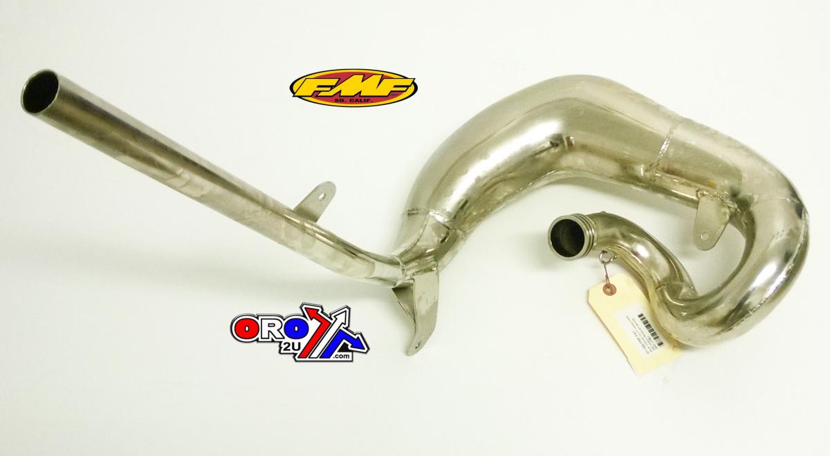 89-94 KDX200 FATTY FRONT PIPE, FMF 020037 EXHAUST NICKEL