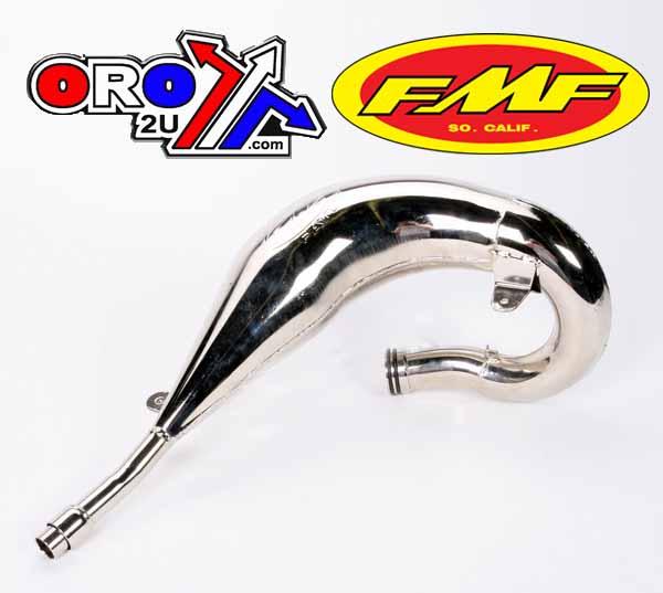 96-98 YZ125 FATTY FRONT PIPE, FMF 020147 EXHAUST NICKEL