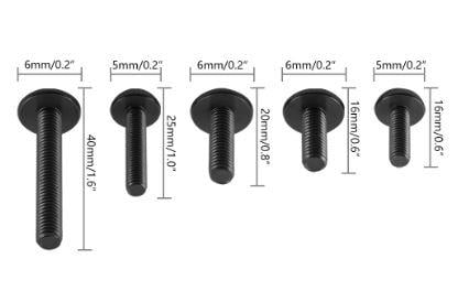 FAIRING BOLT KIT 190pcs. BLACK Suzuki, SV650 SV1000 V-strom 650 1000 Bandit 400 600 1200 GSF400 GSF1200 GS500