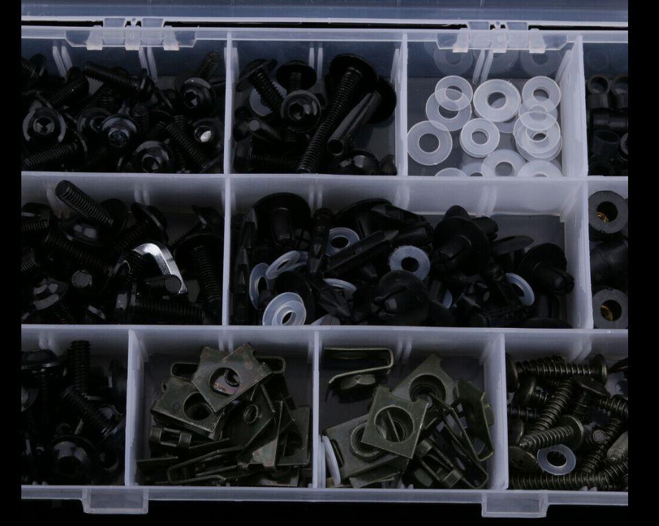 Offer other kits 08-0017 ....................... FAIRING BOLT KIT 251pcs. BLACK