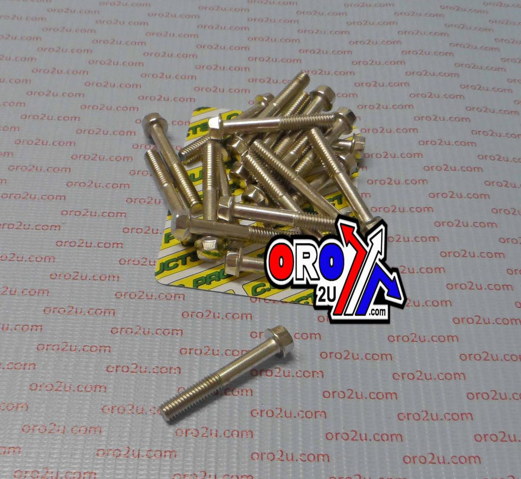 M6 x 40mm FLANGE BOLT, PACK OF 20, 8mm HEX