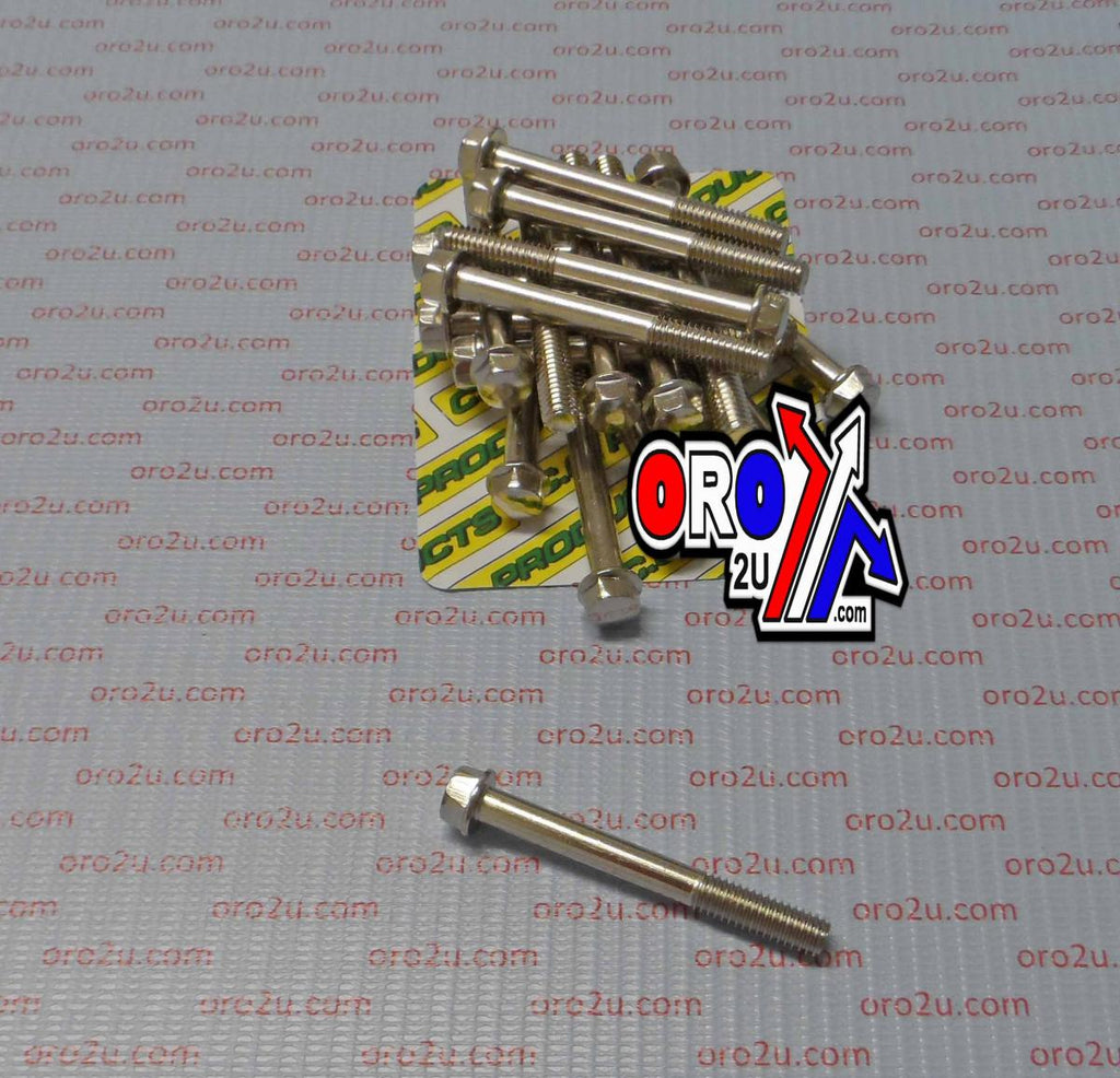 M6 x 50mm FLANGE BOLT, PACK OF 20, 8mm HEX