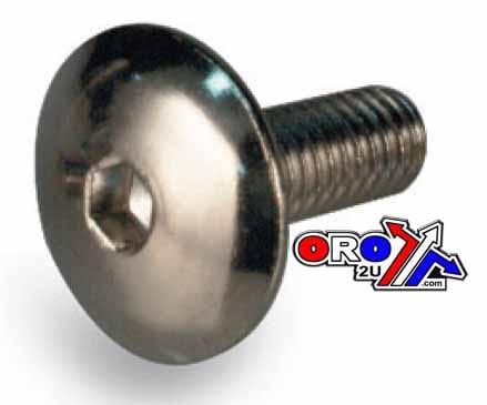 CHROME ALLEN OVAL HEAD 6x16 PACK/25, 4MM KEY 33-7863, ROAD TOOLS, YAMAHA