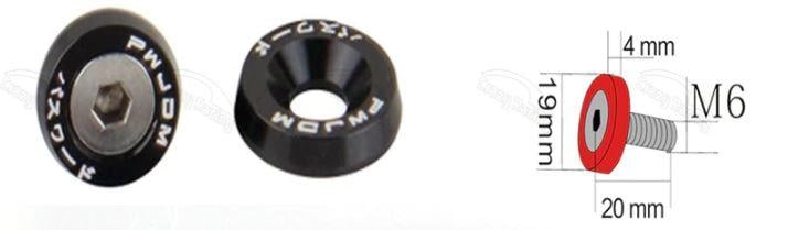 BOLT & WASHER PACK-10 TITANIUM