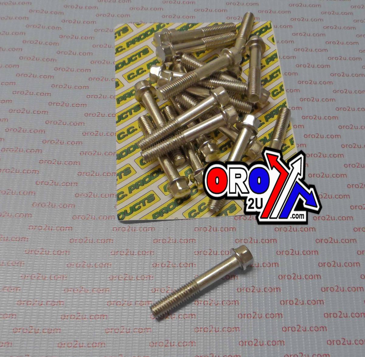 M8 x 50mm FLANGE BOLT, PACK OF 20, 10mm HEX