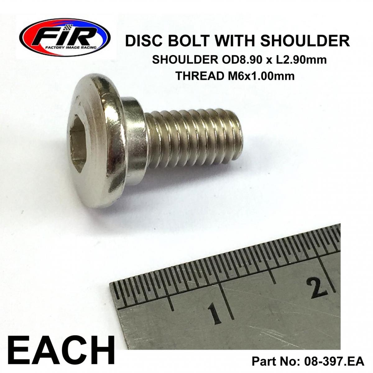 BOLT DISC M6 PACK-4 WITH SHOULDER