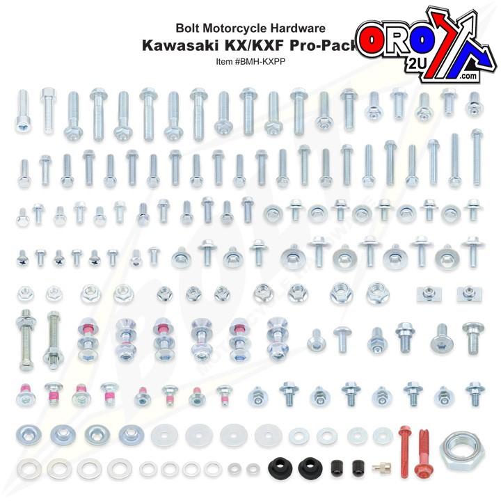 BOLT Kawasaki KX/KXF PRO KIT, MOTOCYCLE HARDWEAR BMH-KXPP, BMHKXPP