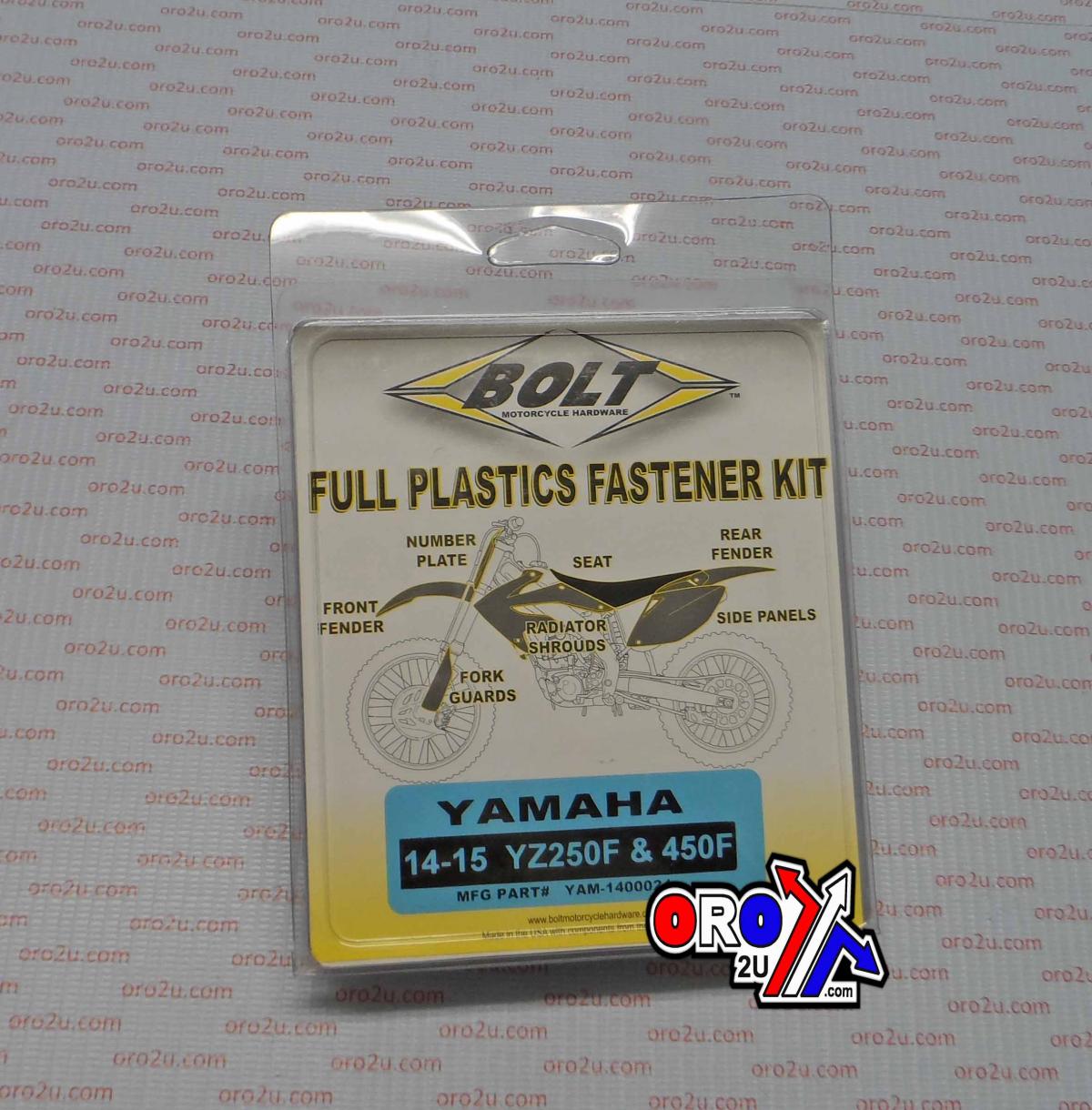 PLASTIC BOLT KIT YZF250/450, BOLT HARDWARE YAM-1400024