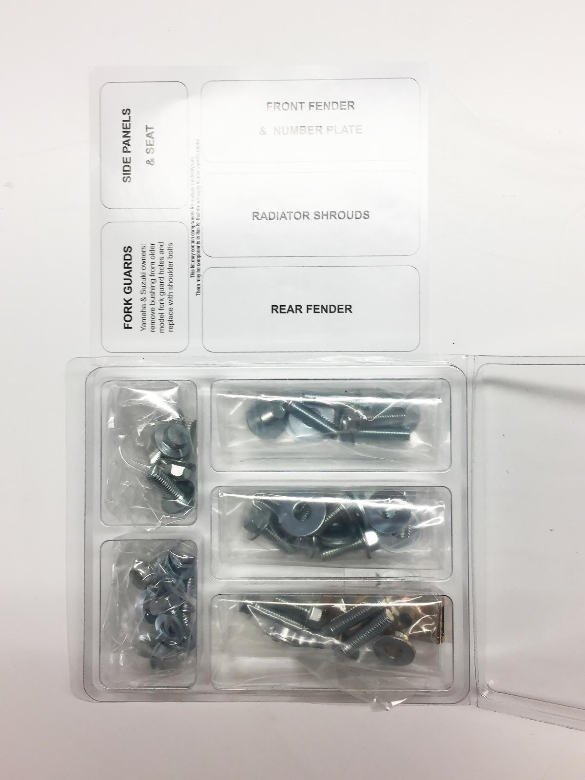 PLASTIC BOLT KIT YZ 125/250 96-01, BOLT HARDWARE YAM-9601104