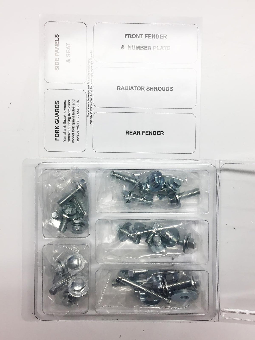 PLASTIC BOLT KIT KX 125/250/500, BOLT HARDWARE KAW-8804101
