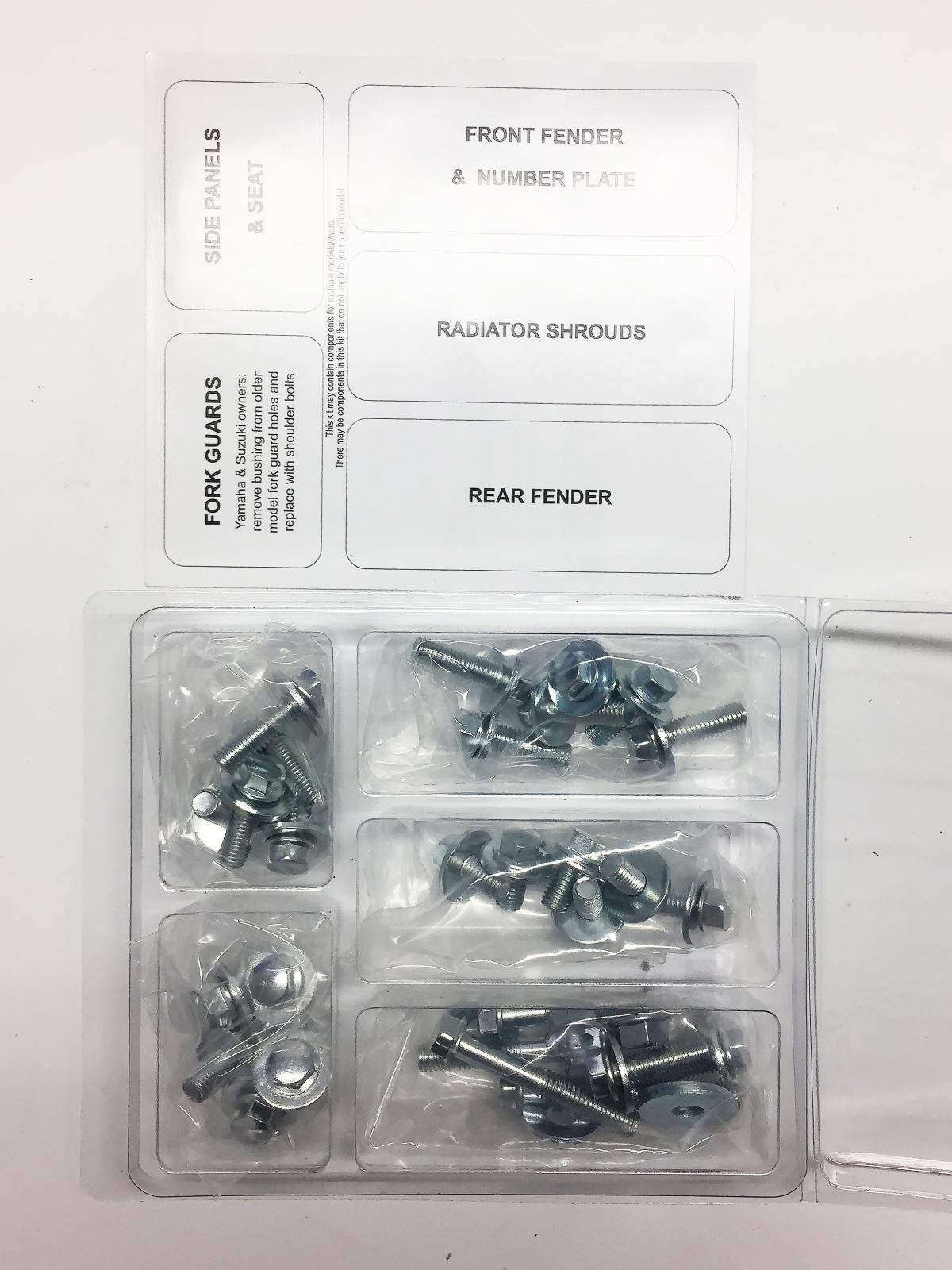 PLASTIC BOLT KIT KX 125/250/500, BOLT HARDWARE KAW-8804101