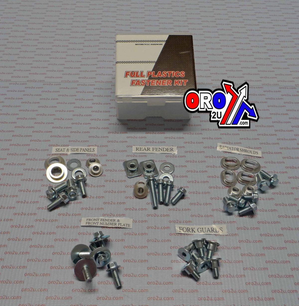 PLASTIC BOLT KIT YAMAHA STYLE, FULL PLASTIC FASTENER KIT