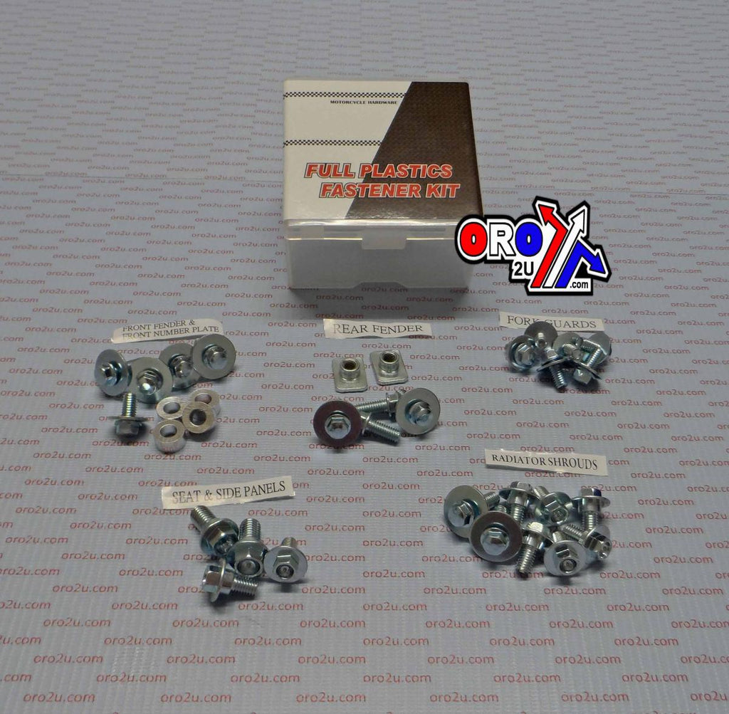 PLASTIC BOLT KIT KAWASAK STYLE, FULL PLASTIC FASTENER KIT