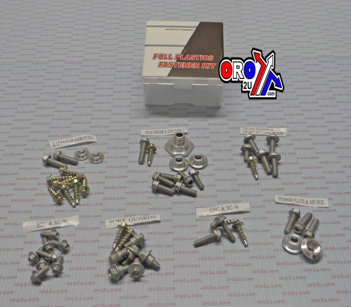 PLASTIC BOLT KIT KTM STYLE, FULL PLASTIC FASTENER KIT [54pcs]