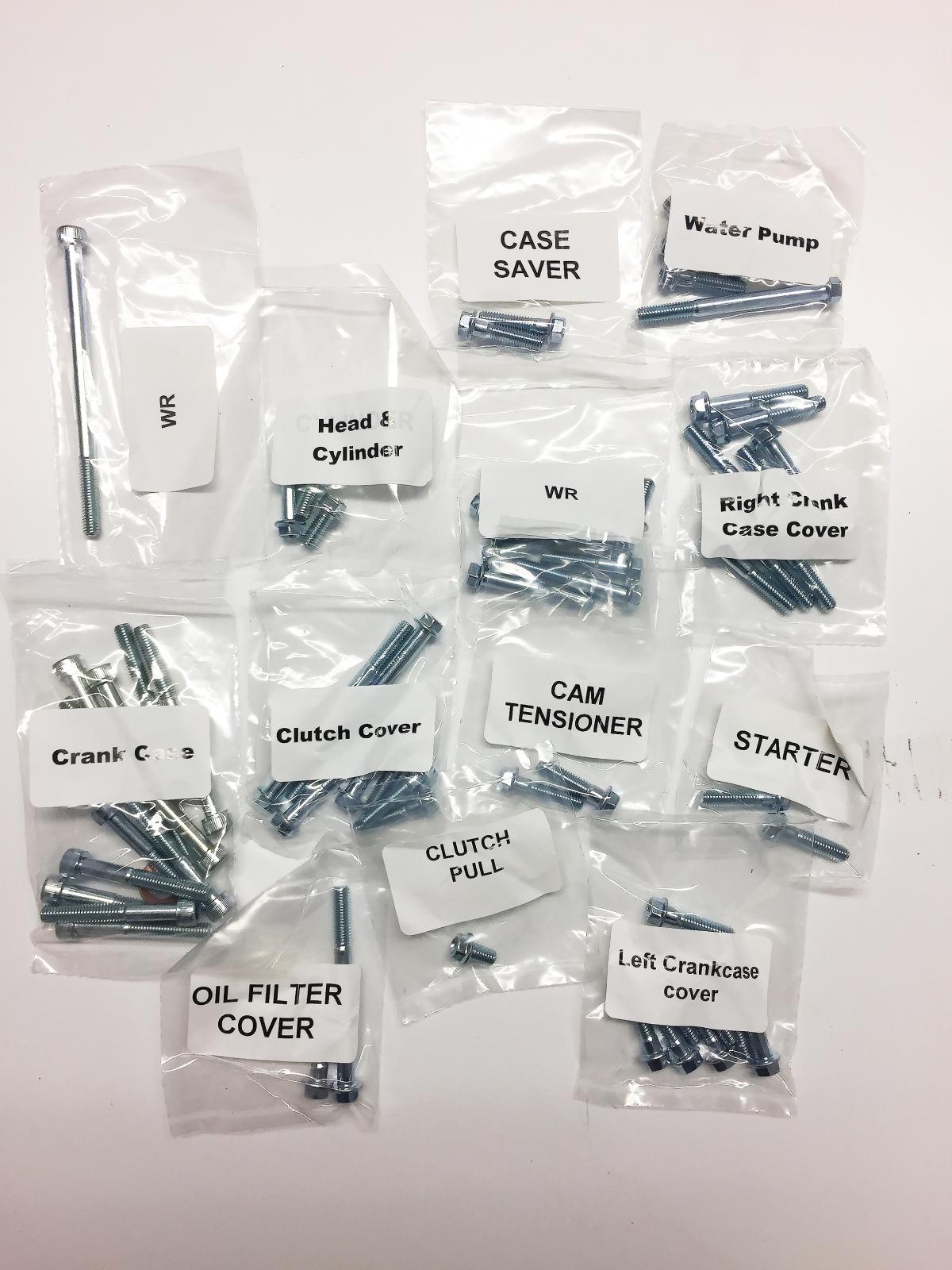ENGINE BOLT KIT YZ/WR 250 F 01-13, BOLT HARDWARE E-YF2-0113