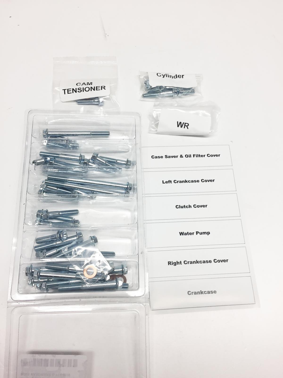 ENGINE BOLT KIT YZ/WR 450 F, BOLT HARDWARE E-YF4-0609