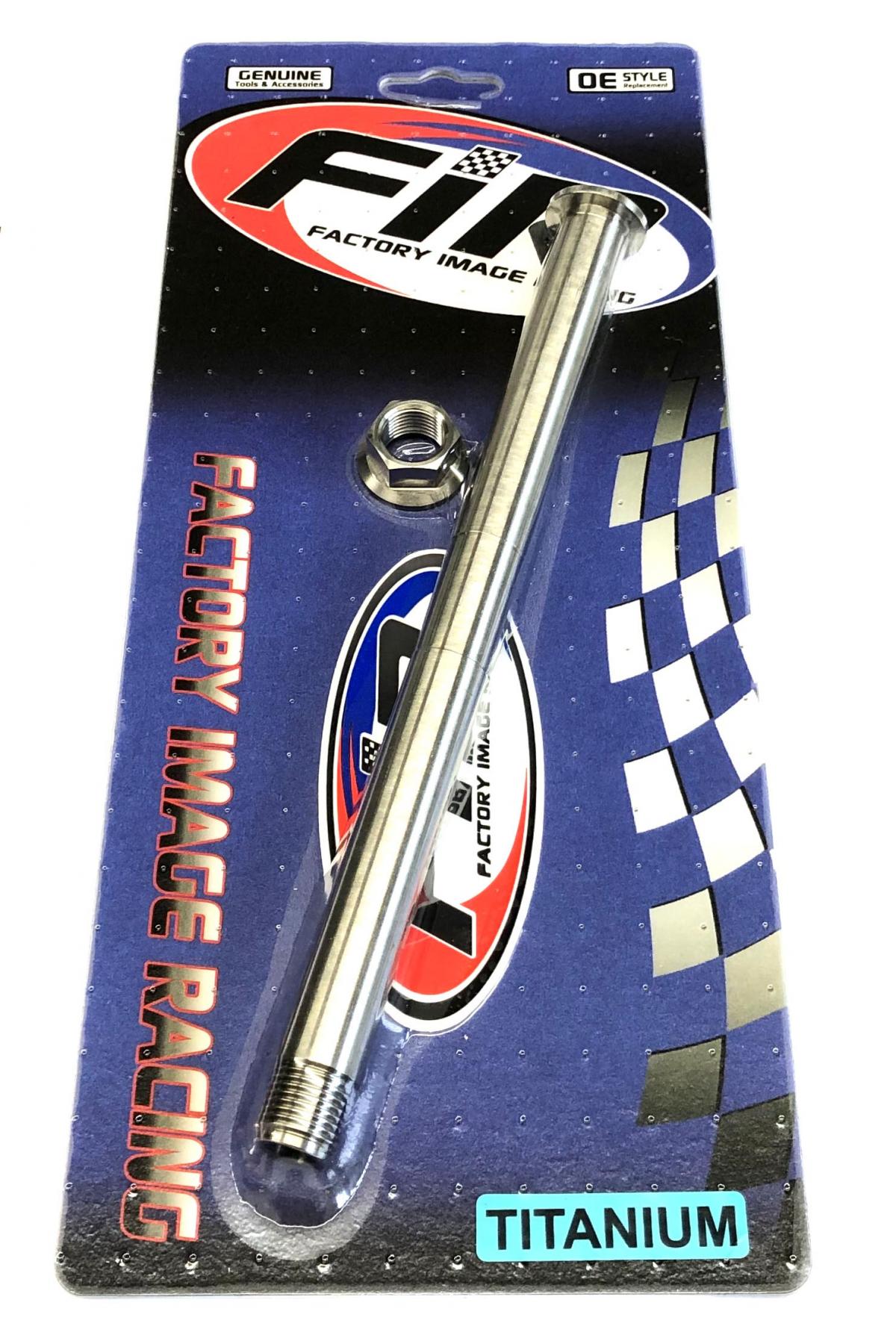 KTM M16x1.5mm SWINGARM PIN & NUT, GR5 79004037100 & 54804038000, FIR-BARND / TITANIUM GRADE 5
