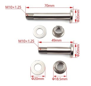 REAR SHOCK SUSPENSION MOUNTING BOLT KIT YAMAHA YZ125 250 YZ250F 450F 5XE-22242-00-00