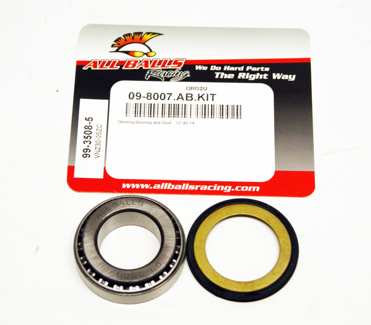 BEARING TAPER & SEAL KIT, ALLBALLS 99-3508-5, 27x48x14