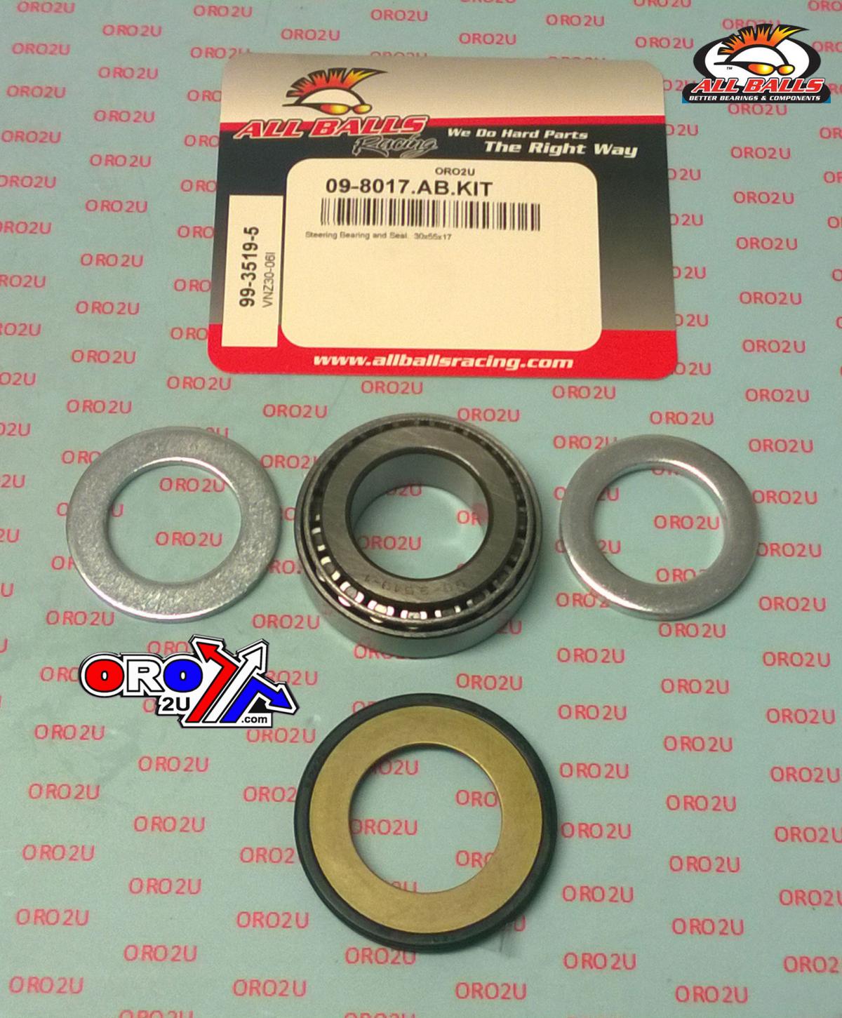 BEARING TAPER & SEAL KIT, ALLBALLS 99-3519-5, 30x55x17
