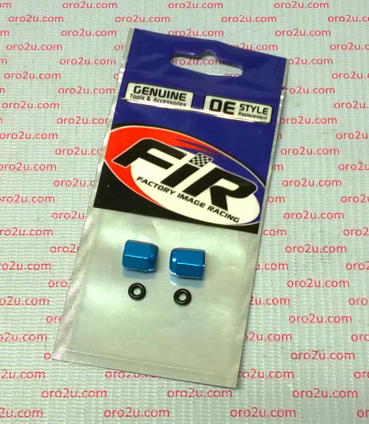 ALLOY VALVE CAP SET BLUE