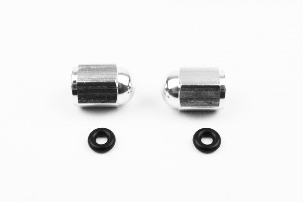 ALLOY VALVE CAP SET SILVER