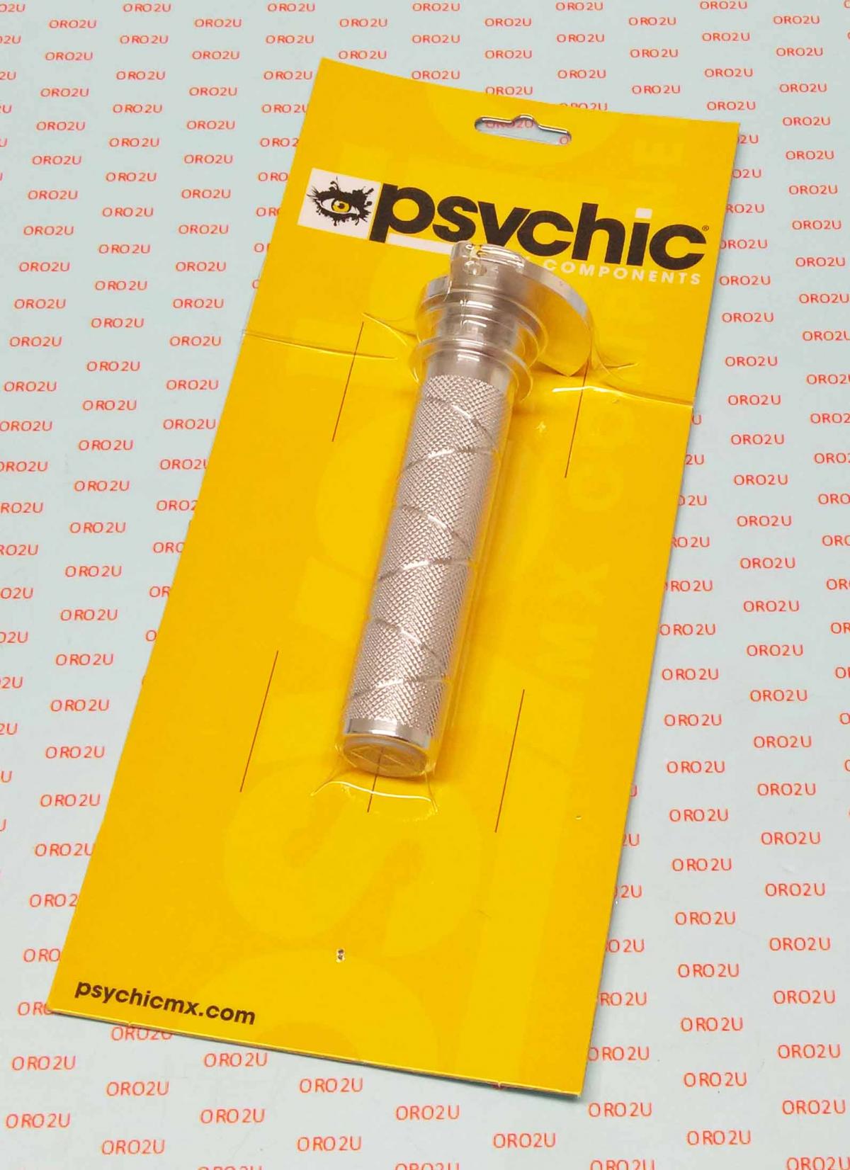 THROTTLE TUBE / WITH BEARING, PSYCHIC MX-08681SL SILVER 51502010200, ALUMINIUM CNC BILLET 2-STROKE
