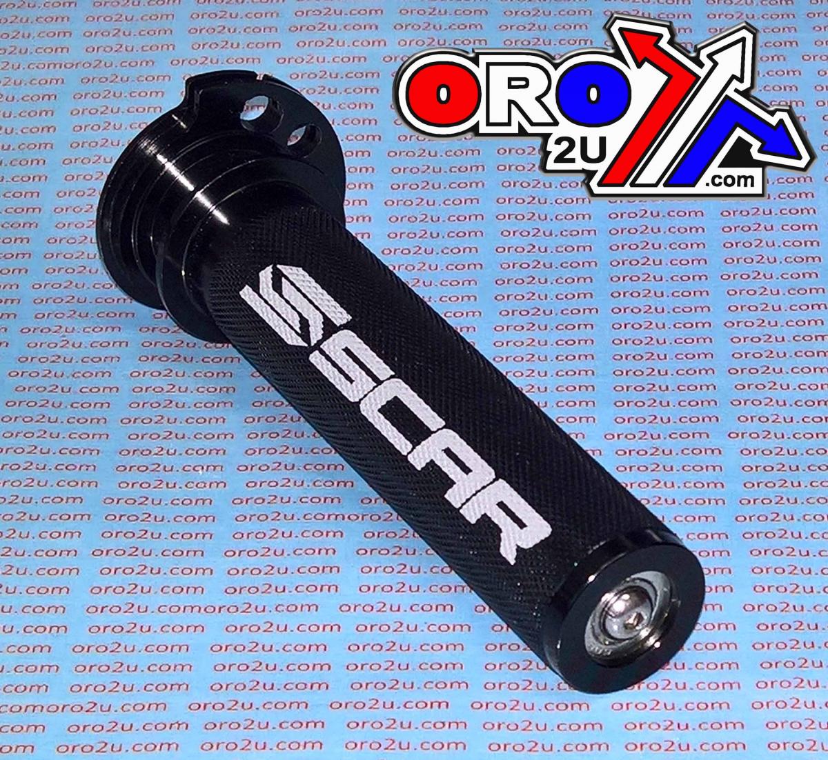 THROTTLE TUBE / BEARING, KTM 4-STK SCAR RACING TT502 BLACK, ALUMINIUM CNC BILLET 4-STROKE