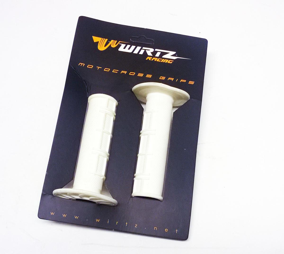 SOFT MX GRIPS 50/50 WHITE, WIRTZ PU-010 22/25mm