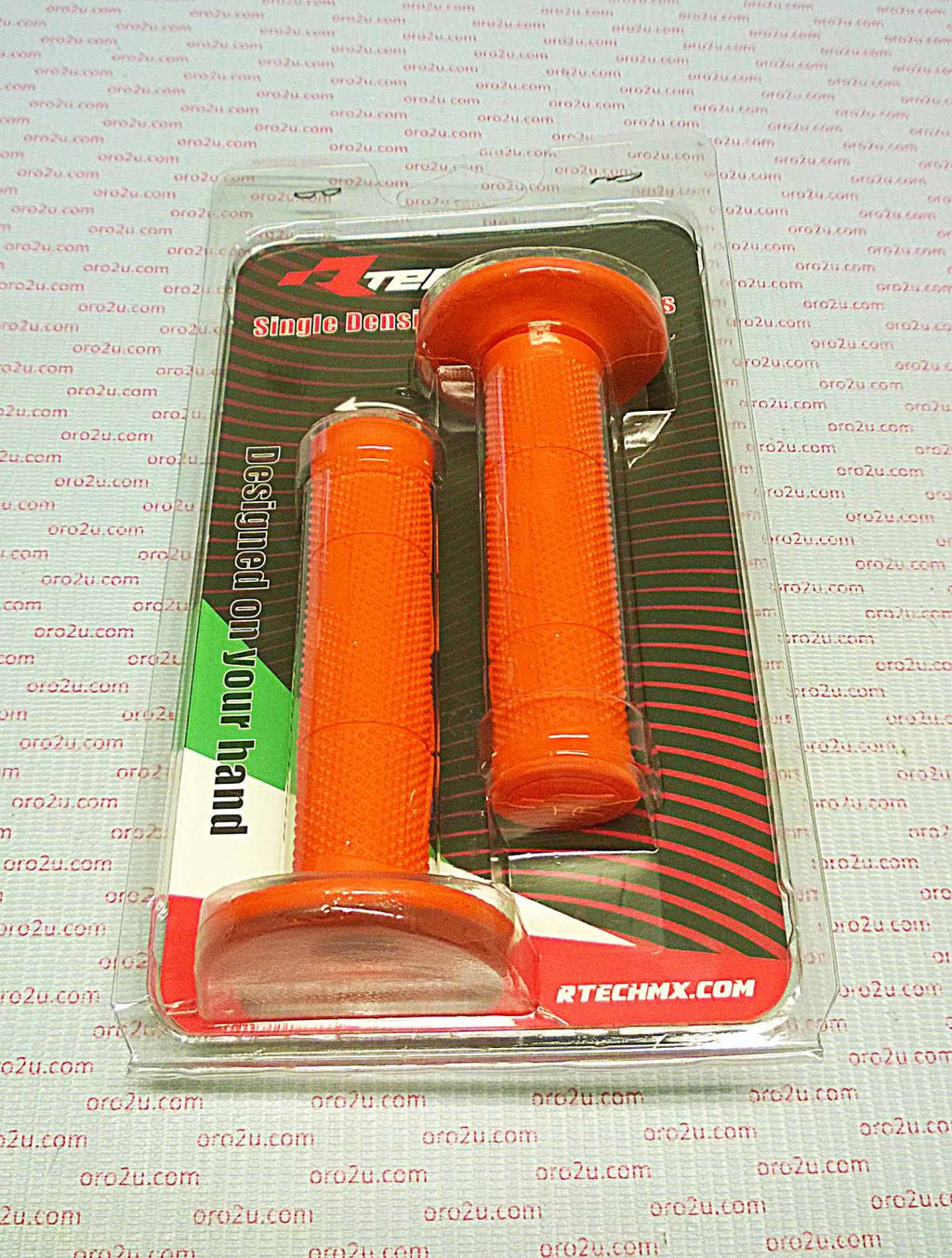 GRIP SET WAVE SLIM ORANGE, RTECH R-MPRWAVEAR015, R-MPRWAVEAR015