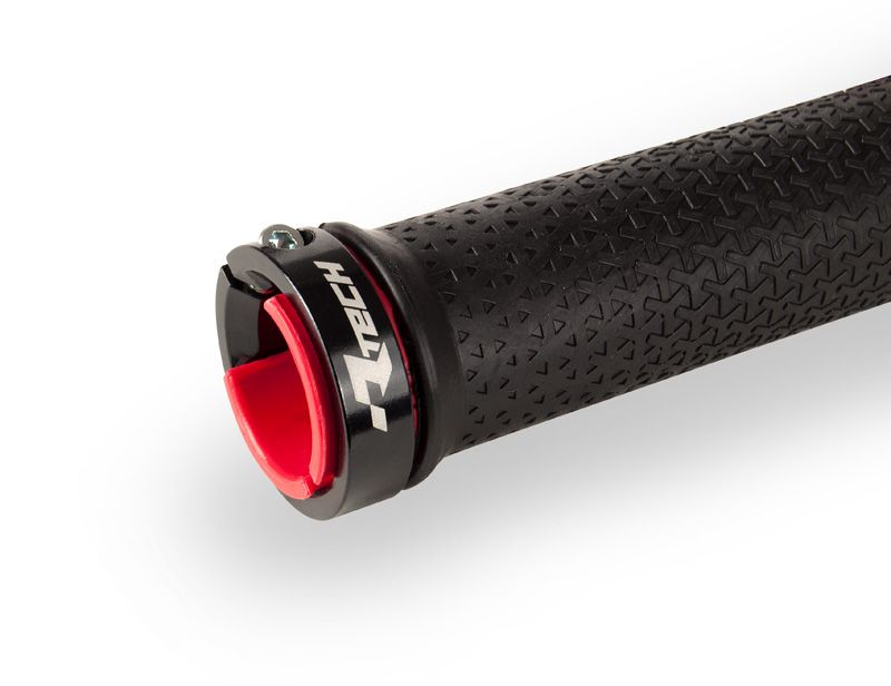 BIKE BICYCLE LOCK ON GRIPS - GREY - RTECH B-MPRBIKEGR20