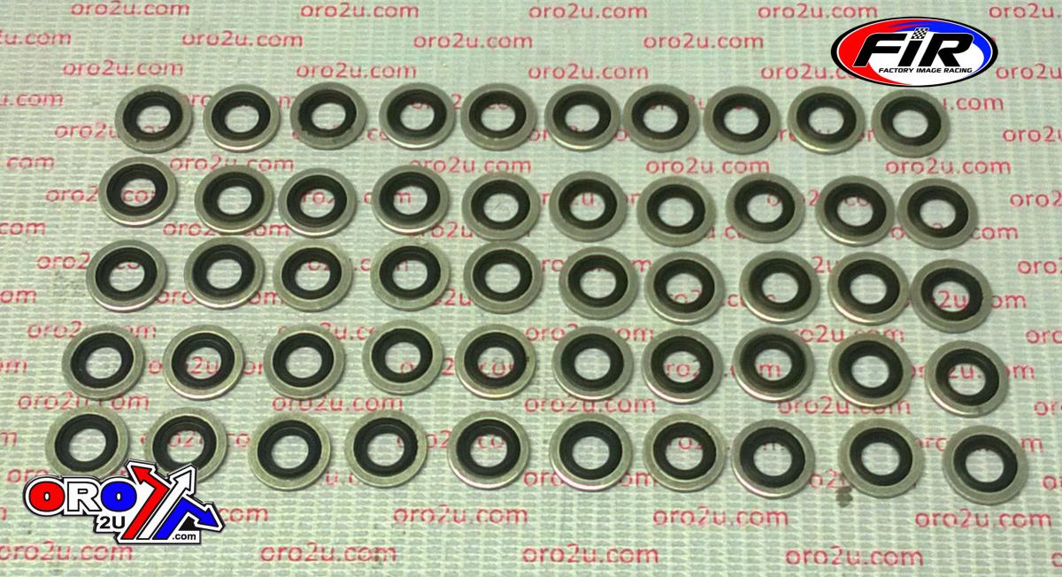 BONDED SEALING WASHER M8 PK50, M8x14x1mm / SELF CENTERING