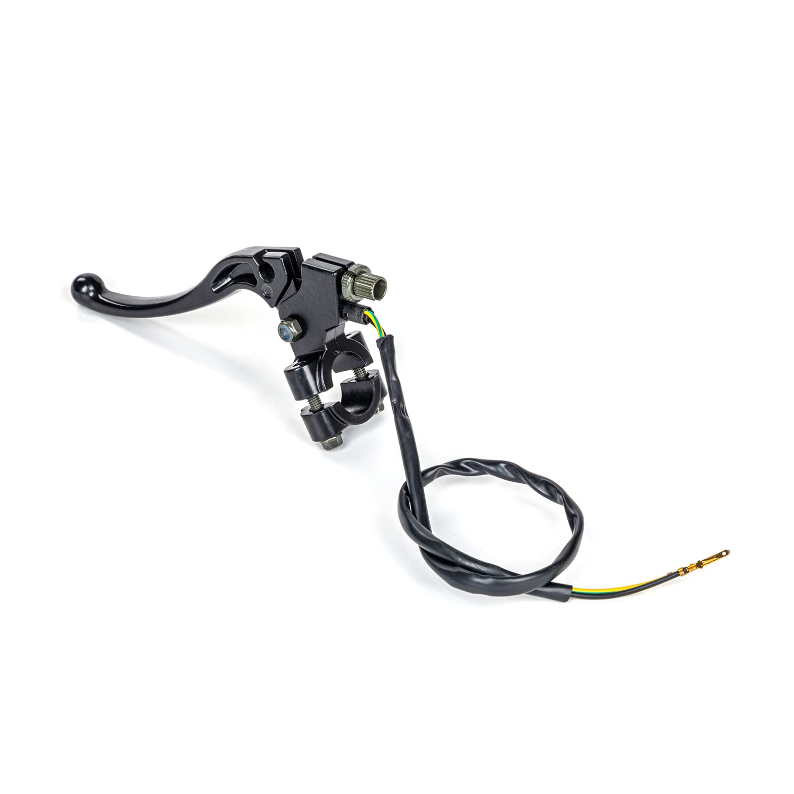 FRONT BRAKE RH LEVER ASSEMBLY WITH PERCH & 2-PIN SWITCH WIRING 83-06 YAMAHA PW 80
