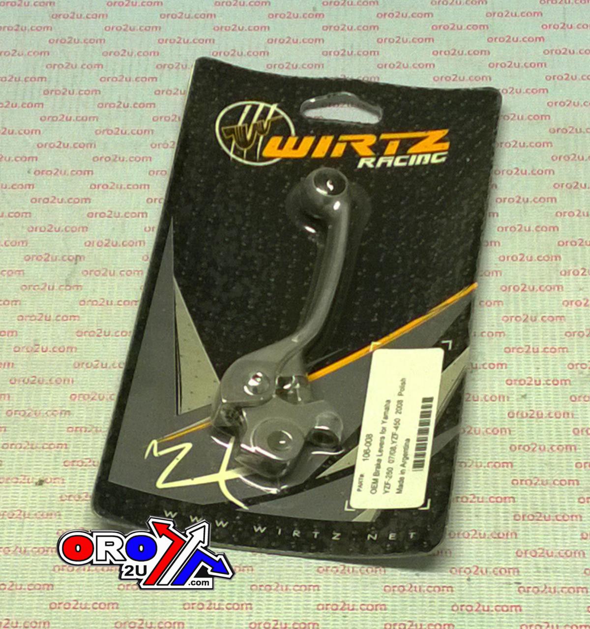 LEVER BLADE BRAKE WIRTZ, 106-008 YAMAHA YZF250 07-15