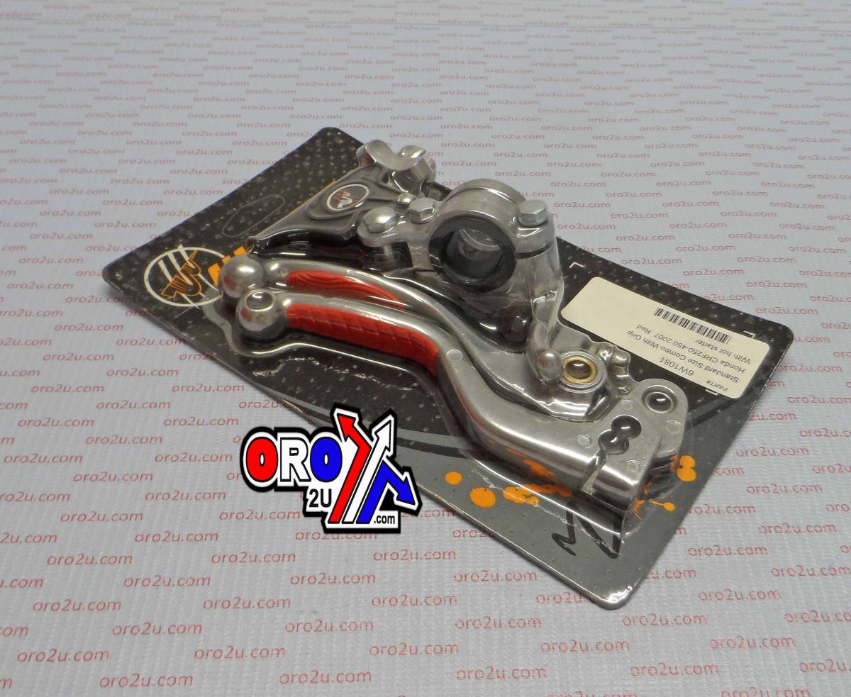 EASY PULL PRO COMBO GRIP STD, WIRTZ 6W1081 FORGED LEVERS, CRF250/450 07 WITH HOT STARTER