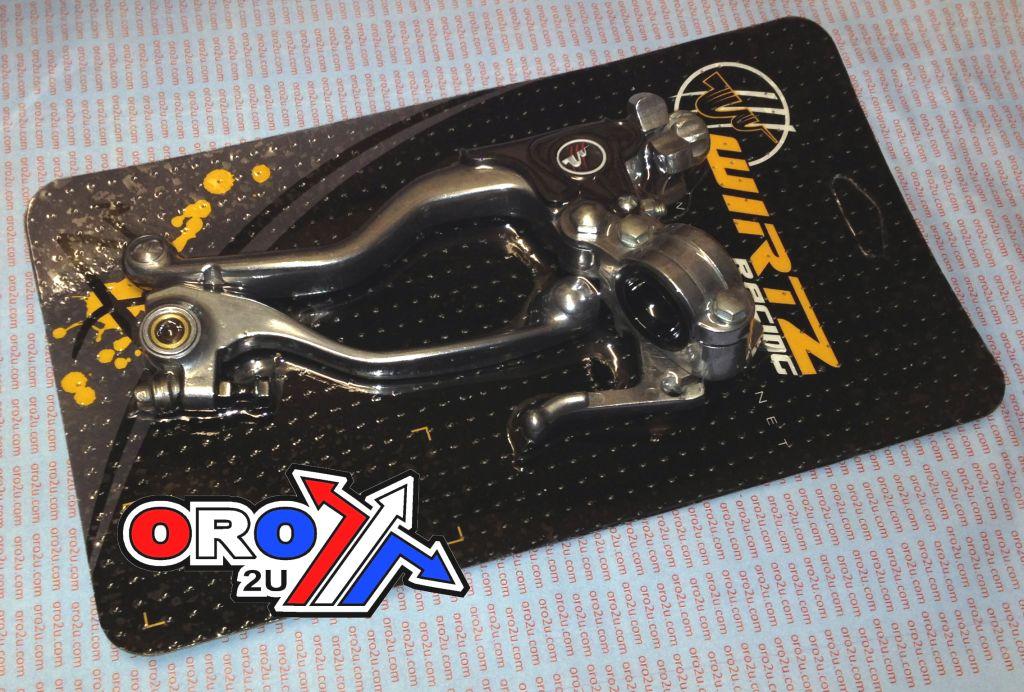 EASY PULL PRO KIT COMBO SMOOTH, WIRTZ 6W1090 LEVER SET FORGED, CRF 07-12 WITH HOTSTART