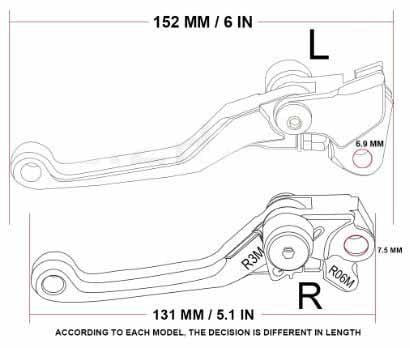 FLEXI CLUTCH & BRAKE LEVER CNC BILLET, HUSQVARNA CR WR 125 300 YAMAHA, Foldable 8000A9347 800077737