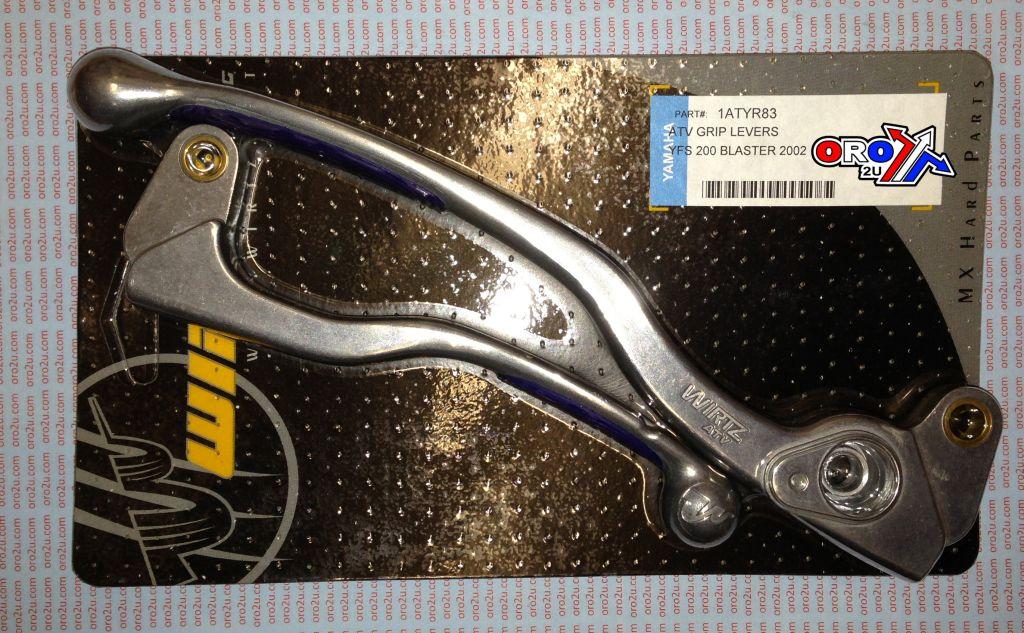 LEVER SET GRIP YFS 200 BLASTER, WIRTZ 1ATYR83 BLUE GRIPPER