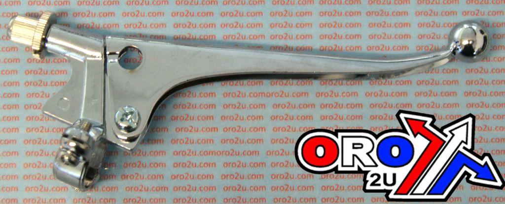 STEEL LEVER BRAKE CHROME, DOHERTY STYLE Classic Motorcycle Clutch Lever / EACH, Factroy Image Racing