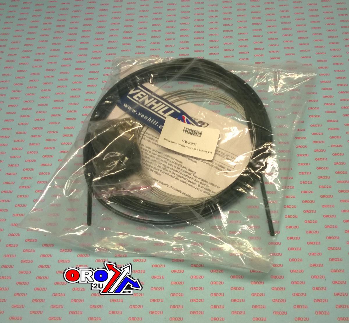 WORKSHOP DIY KIT THROTTLE, VENHILL VWK003 UNIVERSAL CABLE
