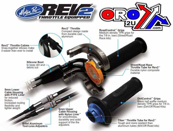 REV 2 THROTTLE KIT KXF, KLX, MOTION PRO 01-2725 KAWASAKI