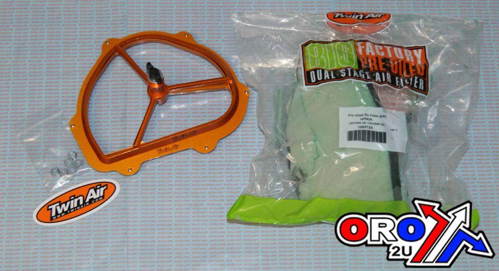 AIR FILTER 04-08 CRF250 450X, TWINAIR 150213C POWERFLOW