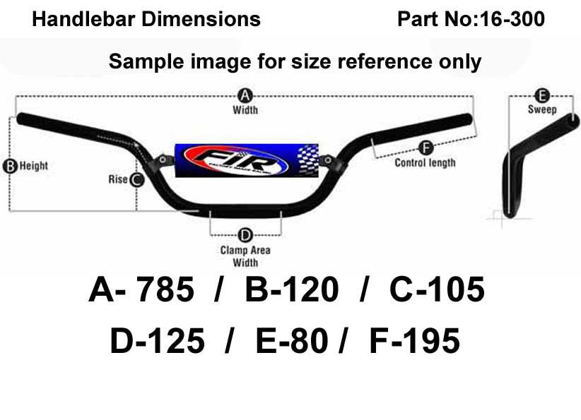 ATV STEEL HANDLEBAR 5 1/2, SUZUKI LT MODELS / MATT BLACK, [UNIVERSAL]