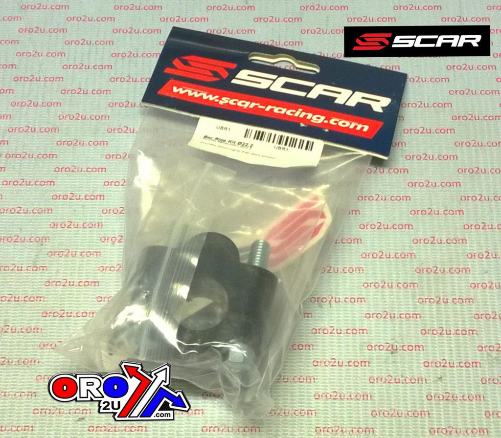 BAR RISE KIT 22.2 BLACK, SCAR RACING UBR1 RISE 20mm
