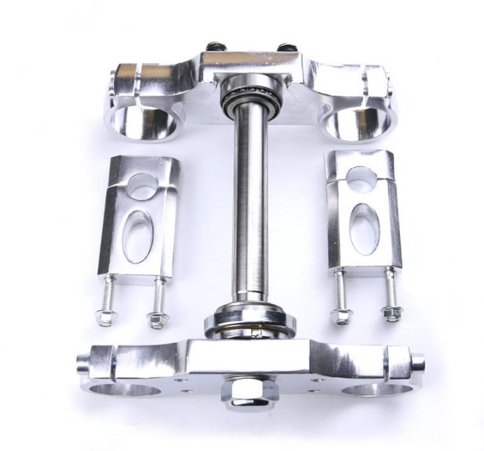 PIT BIKE TRIPLE CLAMPS 45/48MM, 22MM BAR MOUNT