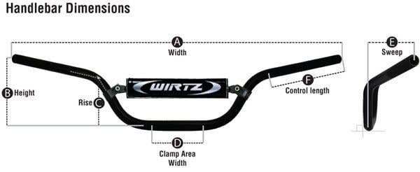 WIRTZ ATV BARS GOLD YFZ