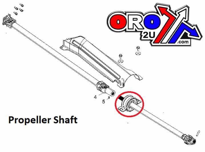 FLEX/PROP BEARING ASSEMBLY RZR, BRONCO AT-08953 CAN-AM, 3514748, 705401498 / 705401646