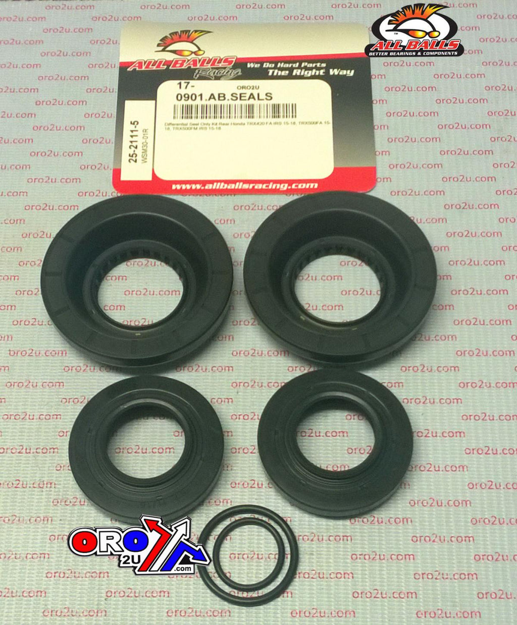 DIFFERENTIAL SEALS KIT HONDA TRX, ALLBALLS 25-2111-5