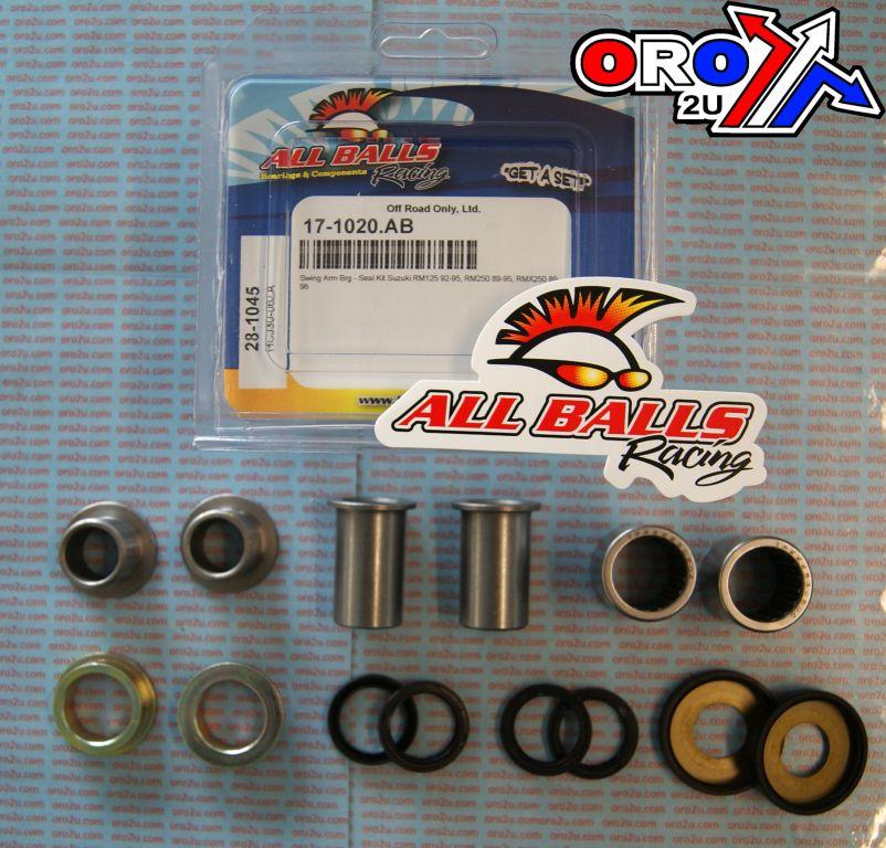 SWINGARM BEARING KIT ALLBALLS, ALLBALLS 28-1045 SUZUKI RM125/25- 89-99